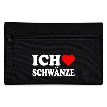 Ich liebe schwänze - Federtasche - Schwarz - Vorne