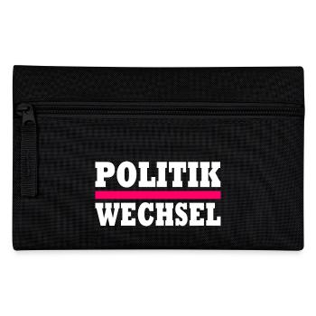 politikwechsel - Federtasche - Schwarz - Vorne