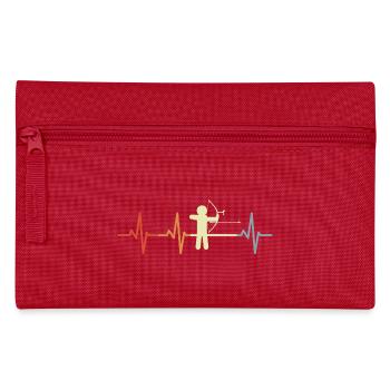 Bogenschütze Herzklopfen - Federtasche - Rot - Vorne