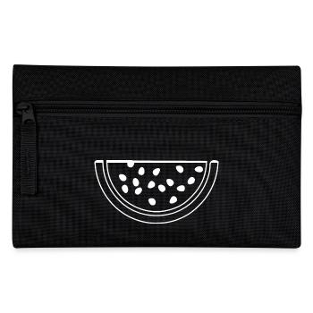 Wassermelone Melone - Federtasche - Schwarz - Vorne