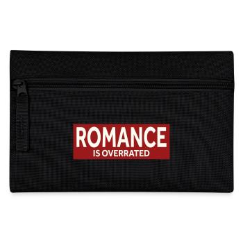 ROMANCE IS OVERRATED - Pencil Case - black - Front