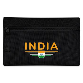 I Love India, Outfit T-Shirt Design Gift - Pencil Case - black - Front