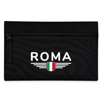 Rome Italie Fan Design T Shirt Tenue - Trousse - noir - Devant