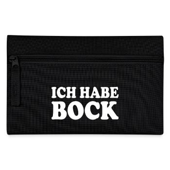 Ich habe bock - Federtasche - Schwarz - Vorne