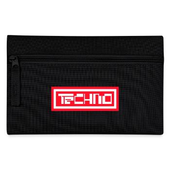 Techno - Federtasche - Schwarz - Vorne