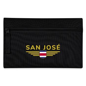 San José T-Shirt – Costa Rica Vibes - Federtasche - Schwarz - Vorne