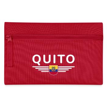 Quito Ecuador Fans T-Shirt Design - Federtasche - Rot - Vorne