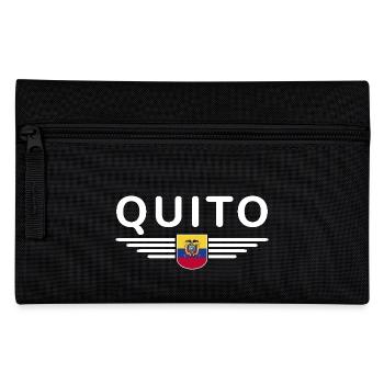 Quito Ecuador Fans T-Shirt Design - Federtasche - Schwarz - Vorne