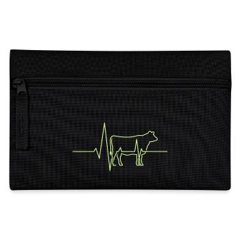 t Kuhbauer Herzschlag - Federtasche - Schwarz - Vorne