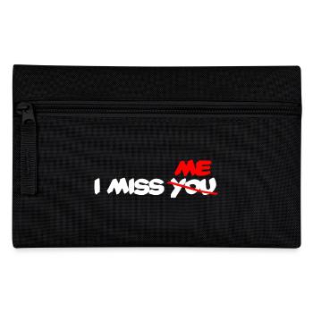 I miss me - I dont miss you - Federtasche - Schwarz - Vorne