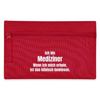 Mediziner erholt sich - Federtasche - Rot - Vorne