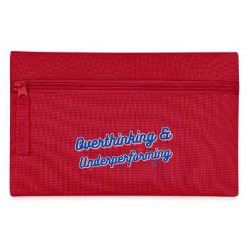 Overthinking & Underperforming - Pencil Case - red - Front