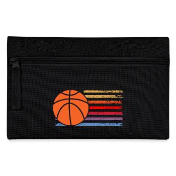 Basketballspieler Basketball - Federtasche - Schwarz - Vorne