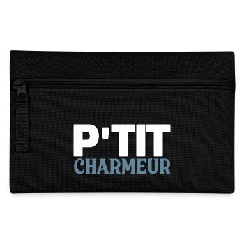 P'tit Charmeur - Bébé - Naissance - Enfant - Trousse - noir - Devant