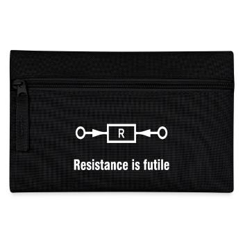 Resistance is futile - Pencil Case - black - Front