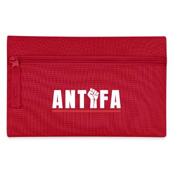 Protestation antifa, déclaration antifasciste - Trousse - rouge - Devant