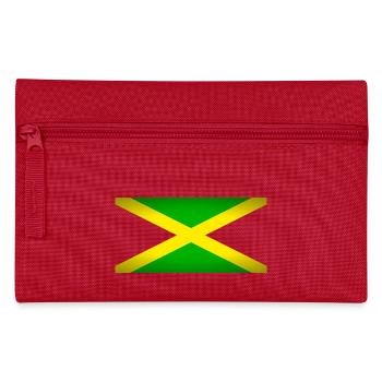 Jamaica (on black) - Pencil Case - red - Front