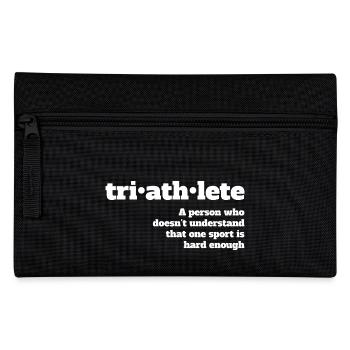 Triathletes - Not hard enough - Pencil Case - black - Front