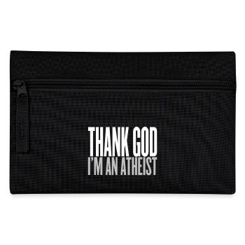 Thank God i am an atheist - Federtasche - Schwarz - Vorne