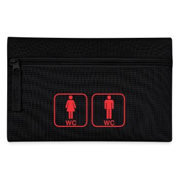 WC - Federtasche - Schwarz - Vorne
