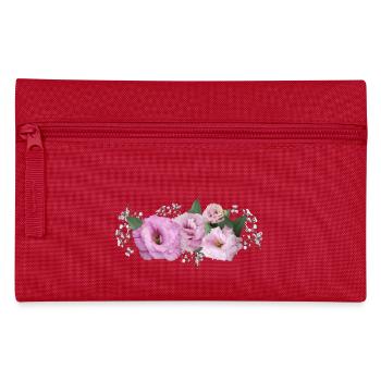 Fleurs Rose - Trousse - rouge - Devant