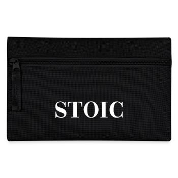 Stoic Stoa philosophy gift - Pencil Case - black - Front