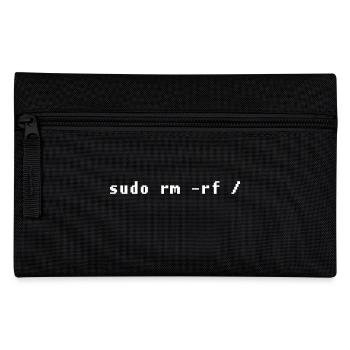 Lustiges Linux Admin Design - Federtasche - Schwarz - Vorne