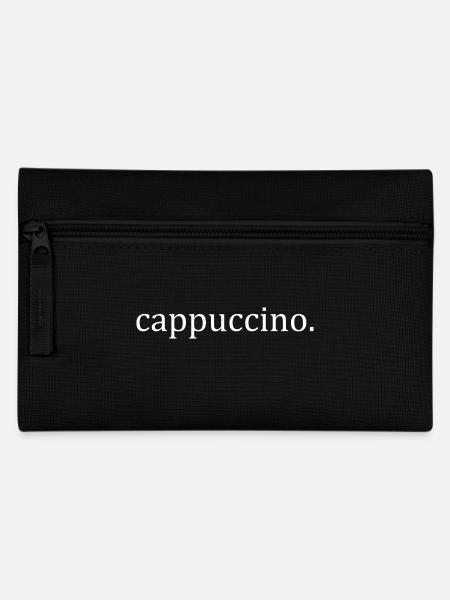 Cappuccino T-shirt - cappuccino. - Pencil Case - black