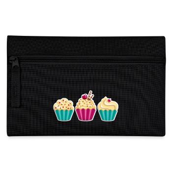 Cupcake - Muffin - Donut - Eis - Schokolade - DD - Federtasche - Schwarz - Vorne