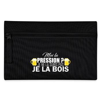 moi la pression - Federtasche - Schwarz - Vorne