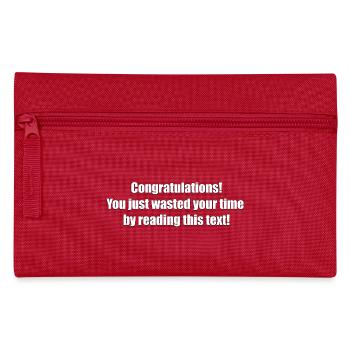 Useless text - Pencil Case - red - Front