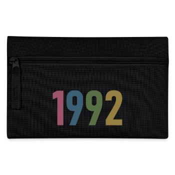 Jahr 1992, 30 Jahre alt, Geschenk zum 30. Geburtstag - Federtasche - Schwarz - Vorne