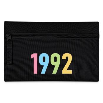 Jahr 1992, 30 Jahre alt, Geschenk zum 30. Geburtstag - Federtasche - Schwarz - Vorne