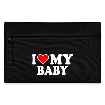 I love my baby - Federtasche - Schwarz - Vorne