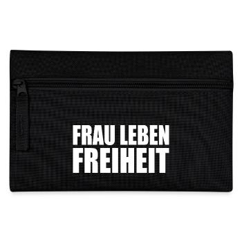 Frauen leben freiheit - Federtasche - Schwarz - Vorne