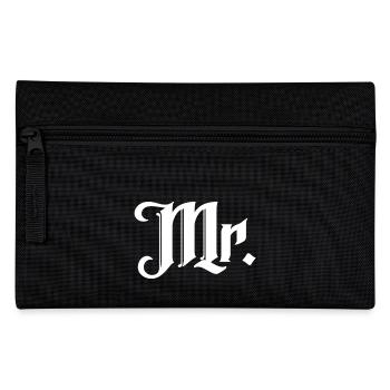 M. Matching Couple Fiançailles Mariage Lune de miel - Trousse - noir - Devant