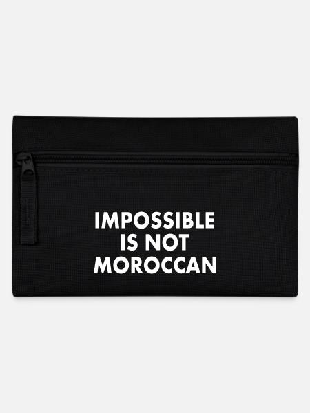Marokko - impossible is not moroccan - Federtasche - Schwarz