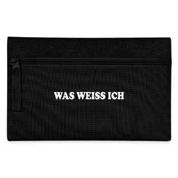 Was weiss ich - Federtasche - Schwarz - Vorne
