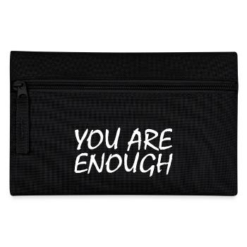 You are enough - Federtasche - Schwarz - Vorne