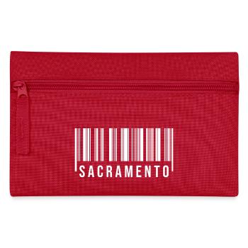 Sacramento Barcode - Pencil Case - red - Front