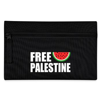 Free palestine - Federtasche - Schwarz - Vorne