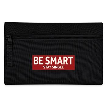 BE SMART - STAY SINGLE - Pencil Case - black - Front