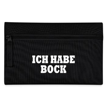 Ich habe bock - Federtasche - Schwarz - Vorne