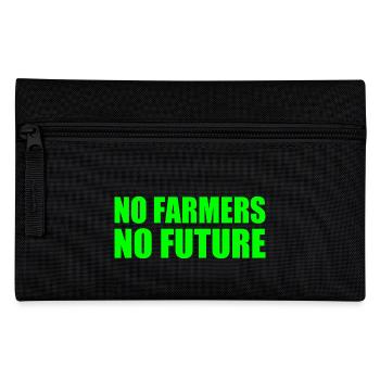 No farmers no future - Pencil Case - black - Front