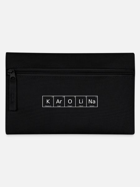 Karolina Name Vorname Chemie Periodensystem - Federtasche - Schwarz