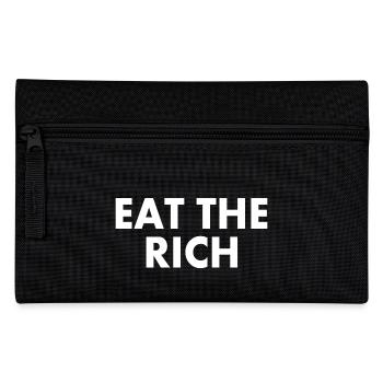 Eat the rich - Federtasche - Schwarz - Vorne