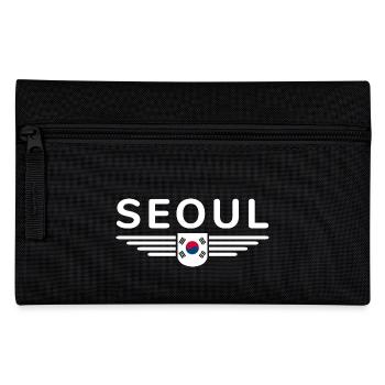 Seoul Fan-T-Shirt für Korea-Liebhaber - Federtasche - Schwarz - Vorne