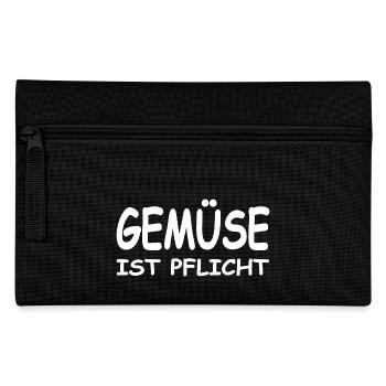 Gemüse - Federtasche - Schwarz - Vorne