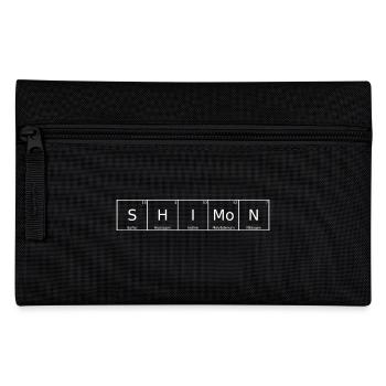 Shimon Name First Name Chemistry Periodic Table Elements - Pencil Case - black - Front