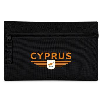 Zypern Design – Insel der Vielfalt - Federtasche - Schwarz - Vorne